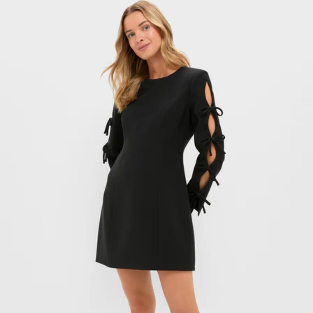 NWT Tuckernuck HYACINTH HOUSE
Black Bow Sleeve Belinda Mini Dress size XL